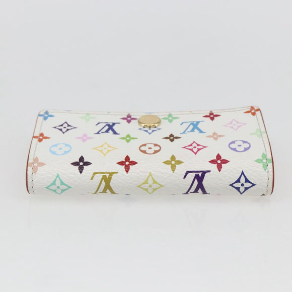 LOUIS VUITTON Multicolor Multicles 4 Key Case White M93731 LV Auth 157418SM
