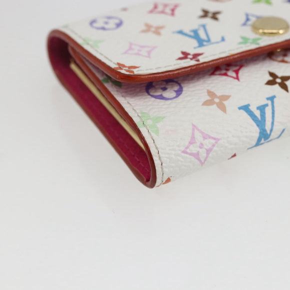 LOUIS VUITTON Multicolor Multicles 4 Key Case White M93731 LV Auth 157418SM