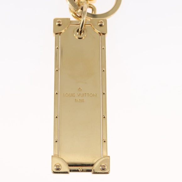 LOUIS VUITTON Porte Cles Marble Prism Charm metal Gold M68305 LV Auth 157419SAM