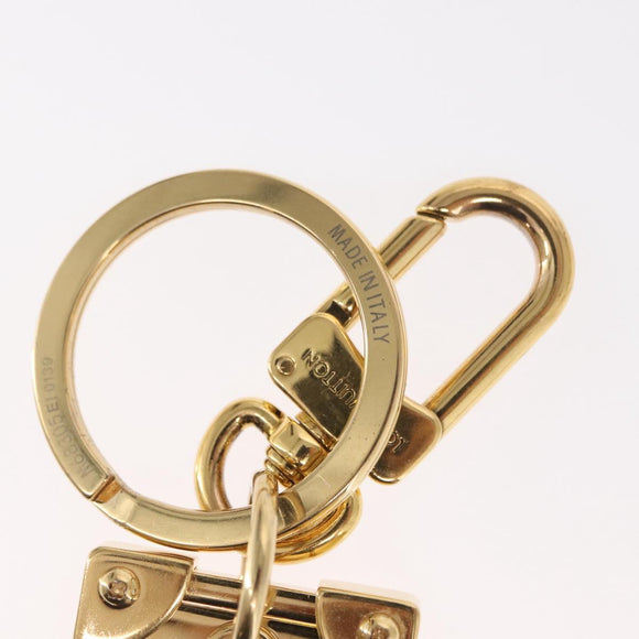 LOUIS VUITTON Porte Cles Marble Prism Charm metal Gold M68305 LV Auth 157419SAM