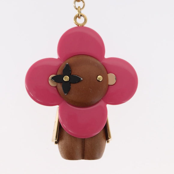 LOUIS VUITTON Porte Cre Vivienne Charm metal Pink M67298 LV Auth 157421SAM