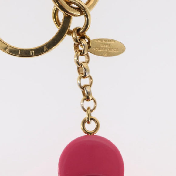 LOUIS VUITTON Porte Cre Vivienne Charm metal Pink M67298 LV Auth 157421A