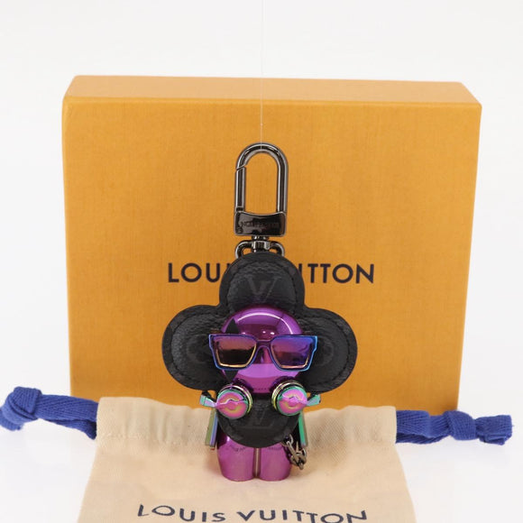 LOUIS VUITTON Eclipse Bijoux Sac Vivienne DJ Key Holder M69479 LV Auth 157422SM
