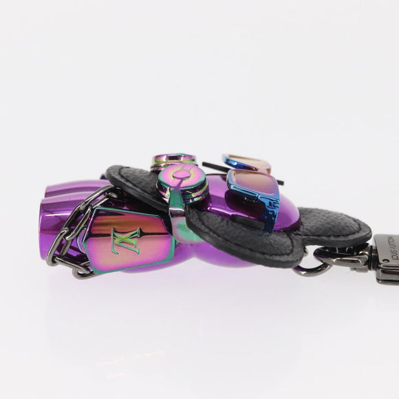 LOUIS VUITTON Eclipse Bijoux Sac Vivienne DJ Key Holder M69479 LV Auth 157422SM