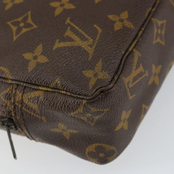 LOUIS VUITTON Monogram Trousse Toilette 23 Clutch Bag M47524 LV Auth 157423