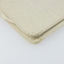 BALLY Quilted Chain Shoulder Bag Leather White Gold Auth 157424-13