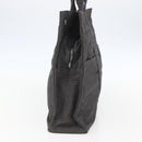 HERMES Her LineMM Hand Bag Canvas Gray Silver Auth 157426-5