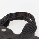 HERMES Her LineMM Hand Bag Canvas Gray Silver Auth 157426-8