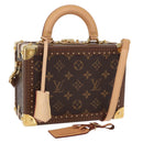 LOUIS VUITTON Monogram Petite Vallees Hand Bag 2way M20468 LV Auth 157427SM-1