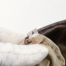 PRADA Tote Bag Canvas Beige Silver Auth 157454-12