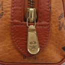 MCM Vicetos Logogram mini Hand Bag PVC Leather 2way Brown Gold Auth 157456-16