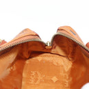 MCM Vicetos Logogram mini Hand Bag PVC Leather 2way Brown Gold Auth 157456-20