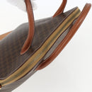 CELINE Macadam Canvas Hand Bag PVC Leather 2way Brown Gold Auth 157458V-6