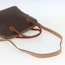CELINE Macadam Canvas Hand Bag PVC Leather 2way Brown Gold Auth 157458V-8