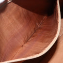 CELINE Macadam Canvas Shoulder Bag PVC Leather Brown Gold Auth 157460-11