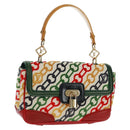 LOUIS VUITTON Monogram Velvet Chain Dolly Pochette Hand Bag M95208 Auth 157461SM-1