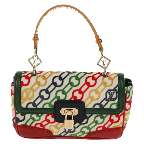 LOUIS VUITTON Monogram Velvet Chain Dolly Pochette Hand Bag M95208 Auth 157461SM