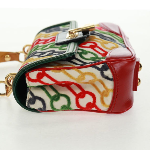 LOUIS VUITTON Monogram Velvet Chain Dolly Pochette Hand Bag M95208 Auth 157461SM