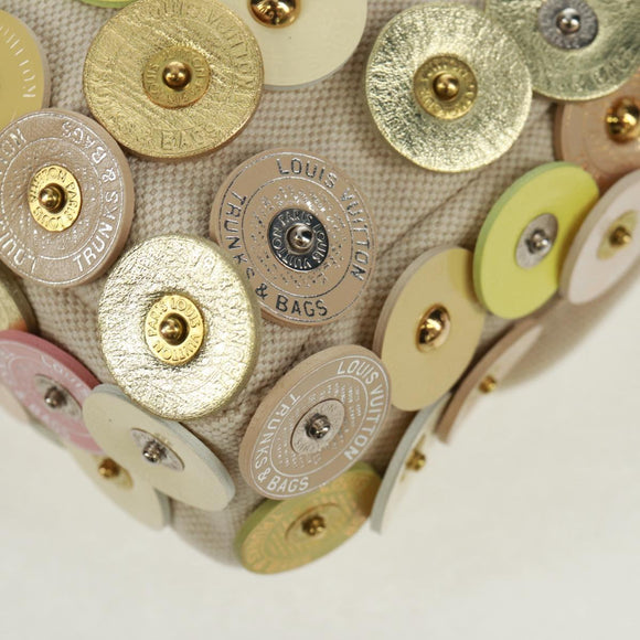 LOUIS VUITTON Fleur Tinkerbell Hand Bag Leather White M95407 LV Auth 157462SM