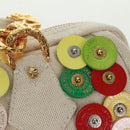 LOUIS VUITTON Fleur Tinkerbell Hand Bag Leather White M95407 LV Auth 157462SM-18