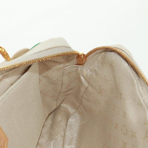 LOUIS VUITTON Fleur Tinkerbell Hand Bag Leather White M95407 LV Auth 157462SM