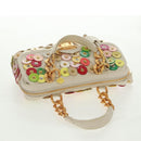 LOUIS VUITTON Fleur Tinkerbell Hand Bag Leather White M95407 LV Auth 157462SM-6