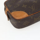 LOUIS VUITTON Monogram Marly Dragonne PM Clutch Bag M51827 LV Auth 157463-16