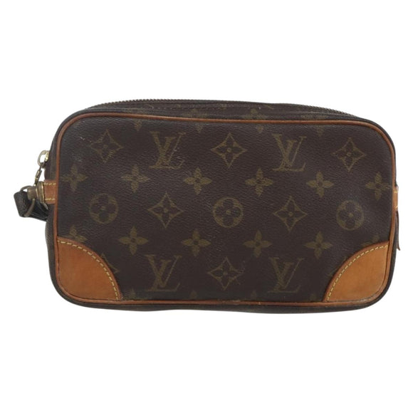 LOUIS VUITTON Monogram Marly Dragonne PM Clutch Bag M51827 LV Auth 157463