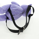 FENDI Zucca Canvas Bear Backpack Nylon Purple Silver Auth 157464SAM-9