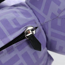 FENDI Zucca Canvas Bear Backpack Nylon Purple Silver Auth 157464SAM-20
