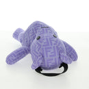 FENDI Zucca Canvas Bear Backpack Nylon Purple Silver Auth 157464SAM-5