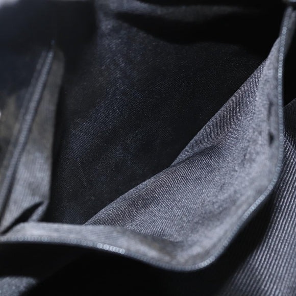 GUCCI GG Canvas Tote Bag Black Silver 31243 Auth 157468