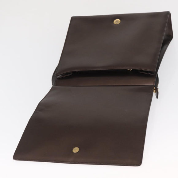 GUCCI Shoulder Bag Leather Gold Metallic brown 001 2058 1920 0 Auth 157469