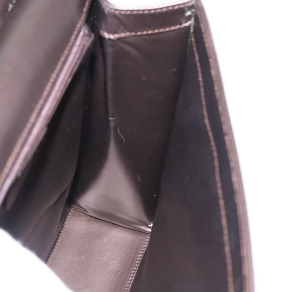 GUCCI Shoulder Bag Leather Gold Metallic brown 001 2058 1920 0 Auth 157469