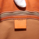 CELINE Macadam Canvas Shoulder Bag PVC Leather Brown Gold Auth 157470-17