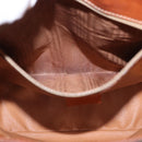 CELINE Macadam Canvas Shoulder Bag PVC Leather Brown Gold Auth 157470-22
