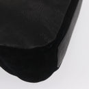 CELINE Schultertasche Leder Schwarz Gold Auth 157472-14