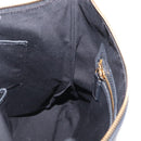 CELINE Schultertasche Leder Schwarz Gold Auth 157472-21