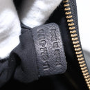 CELINE Schultertasche Leder Schwarz Gold Auth 157472-12
