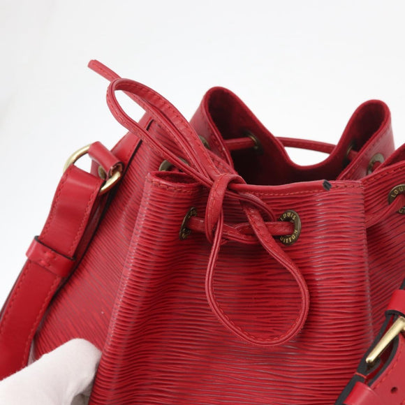 LOUIS VUITTON Epi Noe Shoulder Bag Red M44007 LV Auth 157474