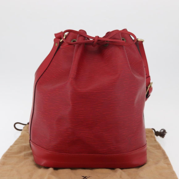 LOUIS VUITTON Epi Noe Shoulder Bag Red M44007 LV Auth 157474