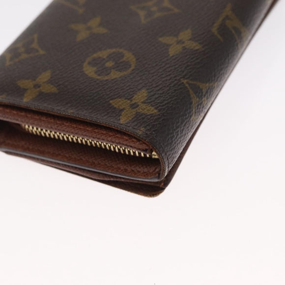 LOUIS VUITTON Monogram Portefeuille Tresol Wallet M61736 LV Auth 157480
