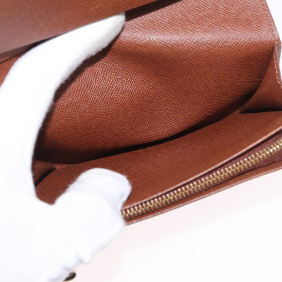 LOUIS VUITTON Monogram Portefeuille Tresol Wallet M61736 LV Auth 157480