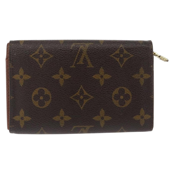 LOUIS VUITTON Monogram Portefeuille Tresol Wallet M61736 LV Auth 157480