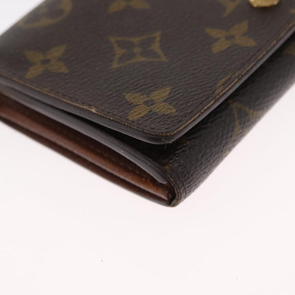 LOUIS VUITTON Monogram Portefeuille Tresol Wallet M61736 LV Auth 157480