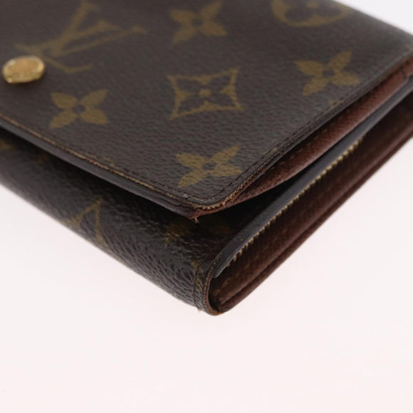 LOUIS VUITTON Monogram Portefeuille Tresol Wallet M61736 LV Auth 157480