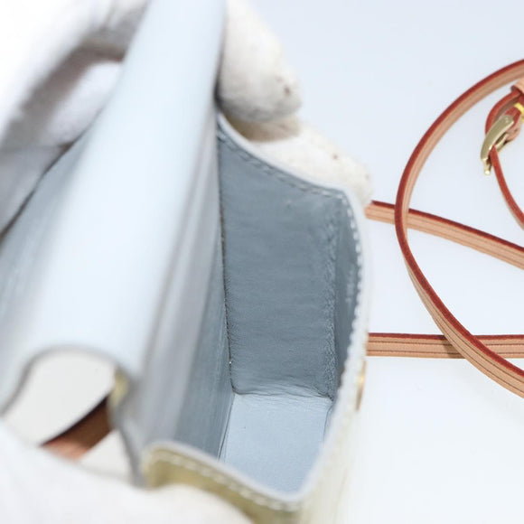 LOUIS VUITTON Monogram Vernis Green Cigarette Case Gris LV Auth 157481