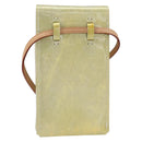 LOUIS VUITTON Monogram Vernis Green Cigarette Case Gris LV Auth 157481-3