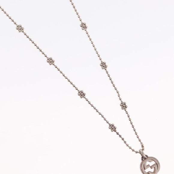 GUCCI Necklace metal 2 Set Silver tone Auth 157482