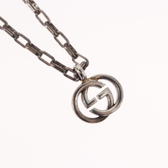 GUCCI Necklace metal 2 Set Silver tone Auth 157482